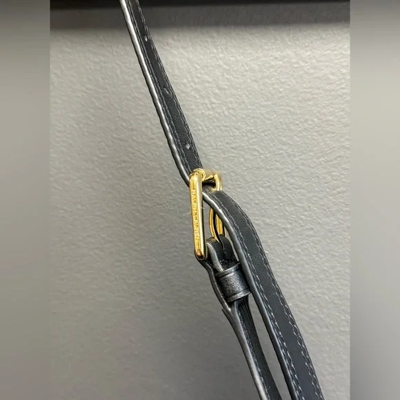 Ralph Lauren Leather Medium Harlow Hobo Black Bucket Bag Shoulder Handbag - Picture 5 of 9